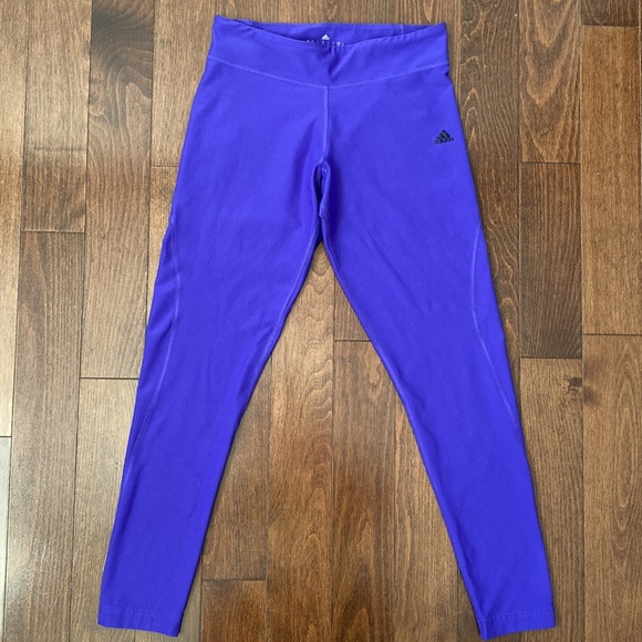 Adidas Climalite leggings in purple, S - Picture 2 of 9